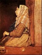 Roman Beggar Woman Edgar Degas